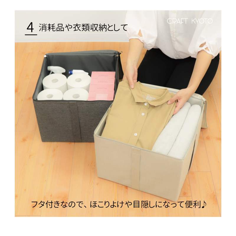 ストレリアカチオン ラックボックスM 衣類・生活用品収納として