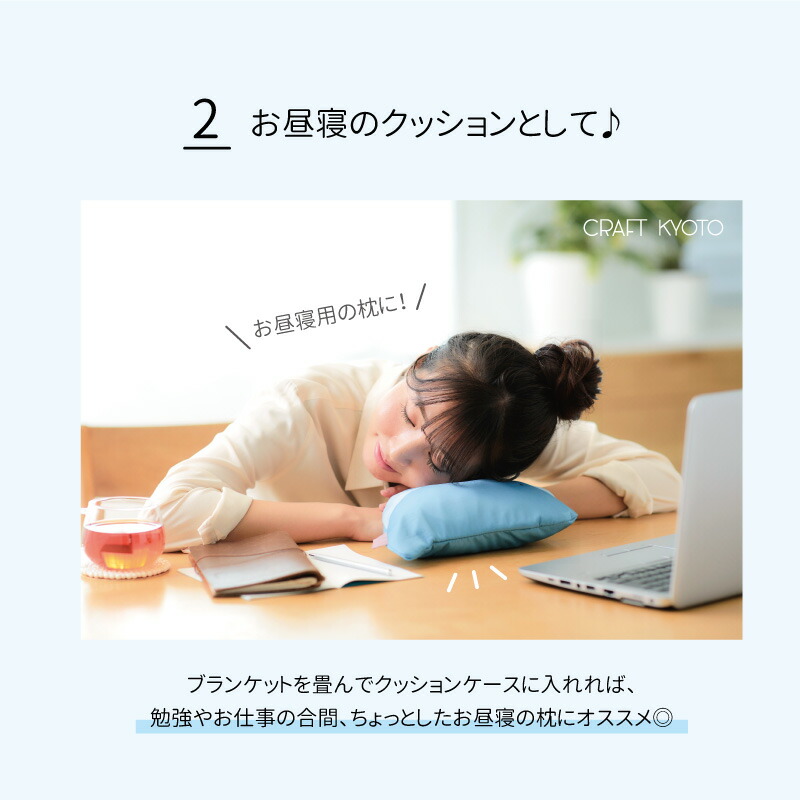 ひんやりすやすやブランケット ポイント2 お昼寝のクッション