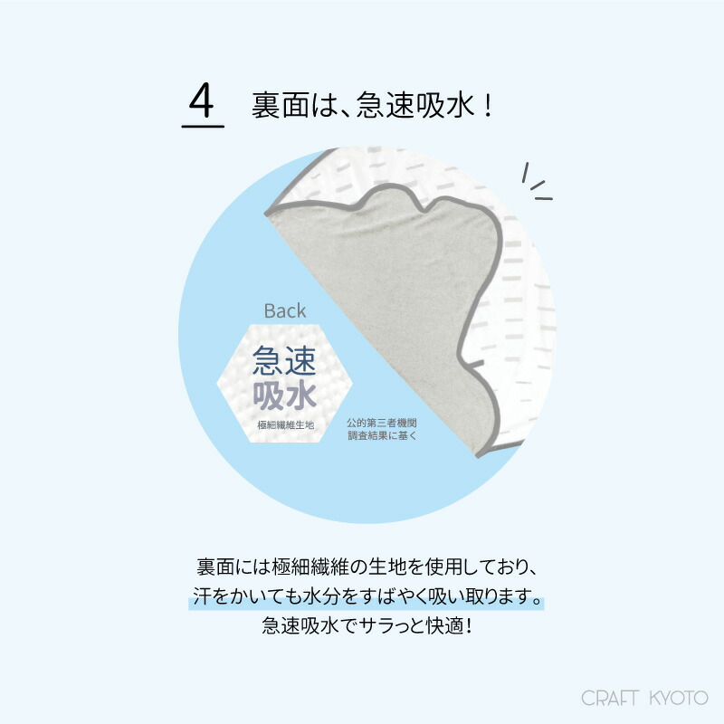 ひんやりすやすやブランケット ポイント4 急速吸水