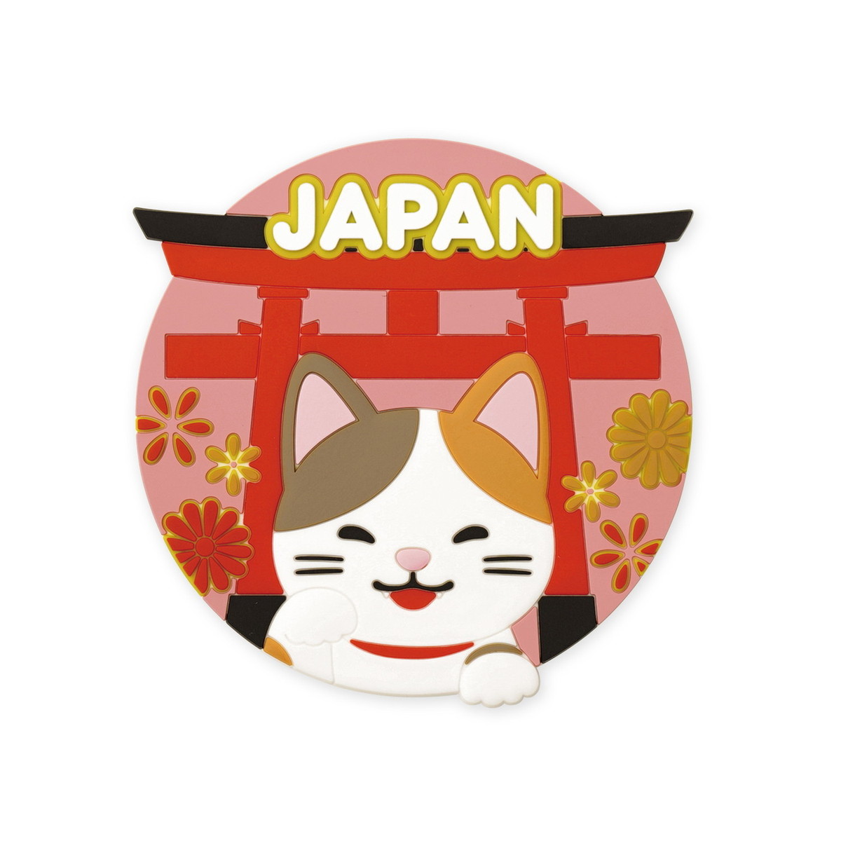 ジャパニーズ カルチャー マグネット 柴犬 三毛猫 Japanese culture