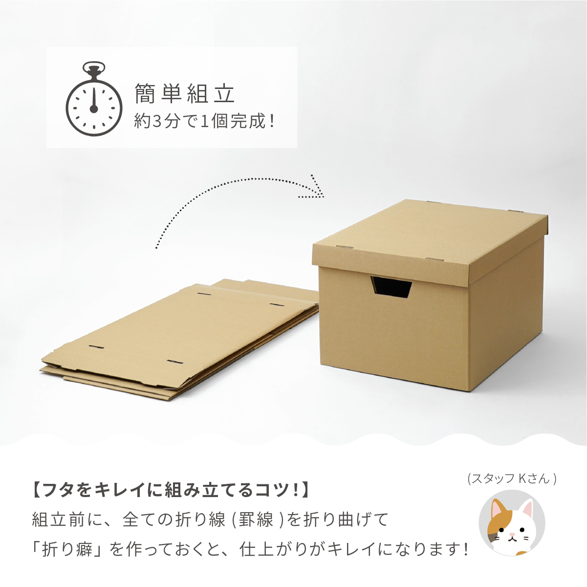 A4ファイル収納ボックス　ポイント4-2