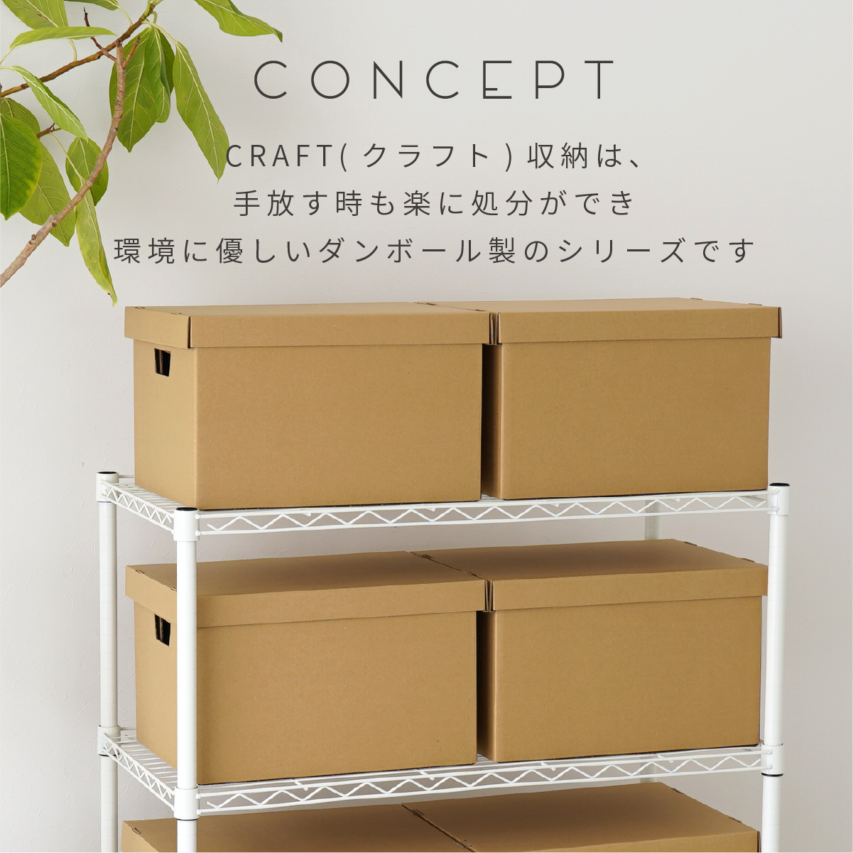 A4ファイル収納ボックス　コンセプト