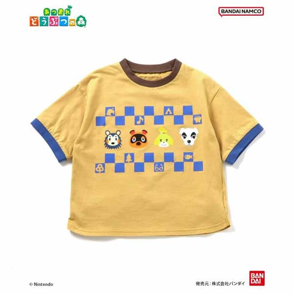 BREEZE（ブリーズ） あつまれ どうぶつの森 リンガーTシャツ 80