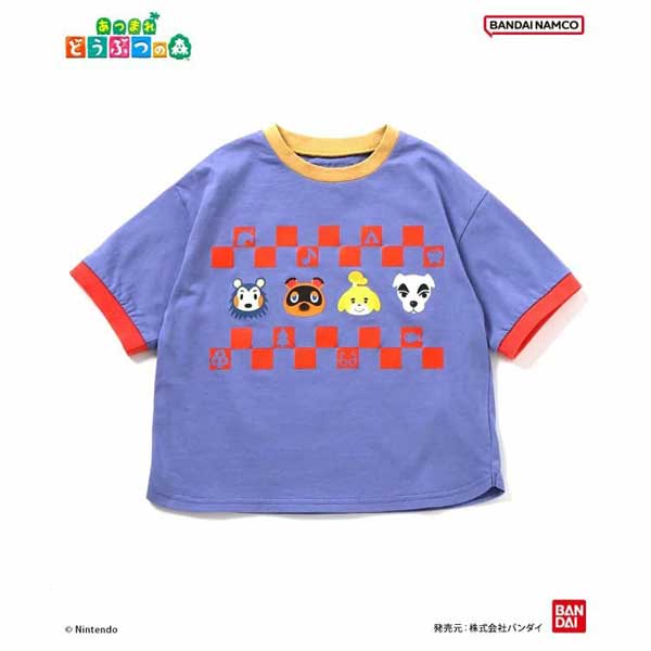 BREEZE（ブリーズ） あつまれ どうぶつの森 リンガーTシャツ 80