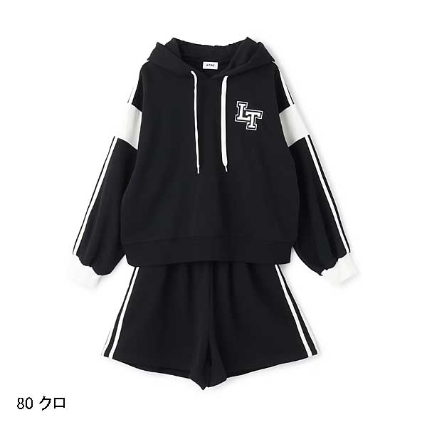 LOVETOXIC ラブトキシック lovetoxic 【LTXC】長袖ラインパーカSETUP