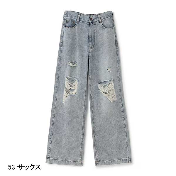 コラボ！リメイクダメージデニムビッグ！サボちゃんNo.541 LOVETOXIC SALE 10％OFF ラブトキシック lovetoxic 【LTXC/接触冷感