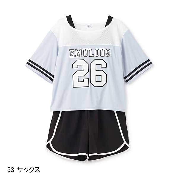 LOVETOXIC ラブトキシック lovetoxic ナンバーメッシュ4点セット水着