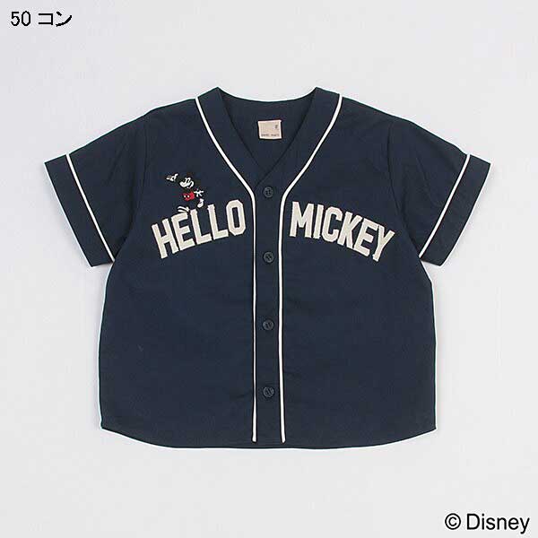 プティマイン　petit main　【Disney】ベースボールシャツ　80-110ｃｍ　2024-...