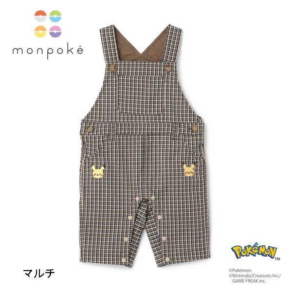 petit main プティマイン petit main 【モンポケ】モチーフサロペット