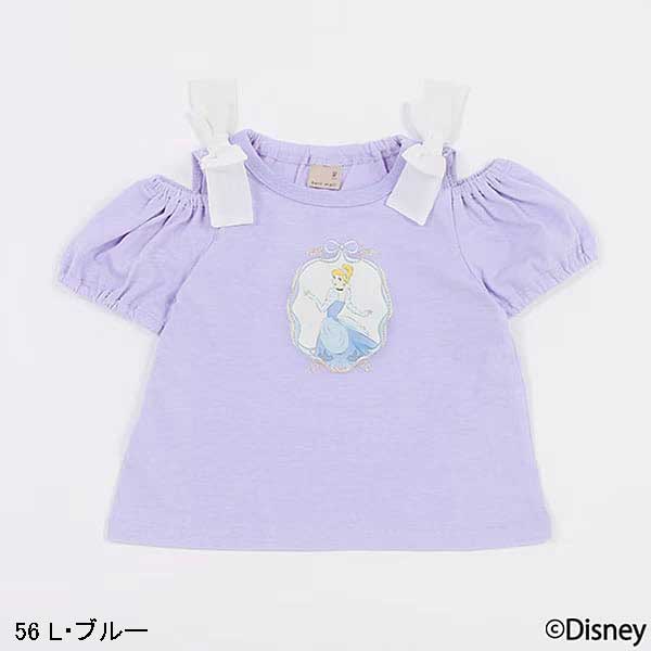 プティマイン　petit main　【Disney】2way肩リボンTシャツ　80-130ｃｍ　20...