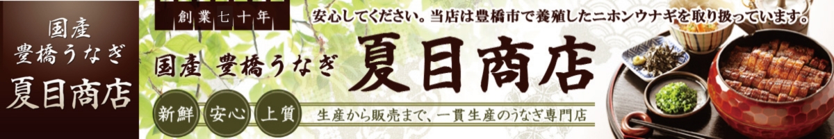 国産 豊橋うなぎ 夏目商店 ヘッダー画像