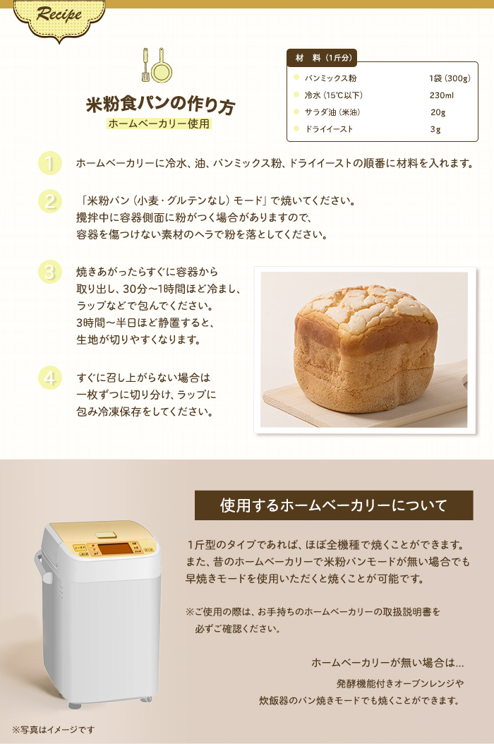 市場 米粉 米粉パン用ミックス粉 パン粉 パン