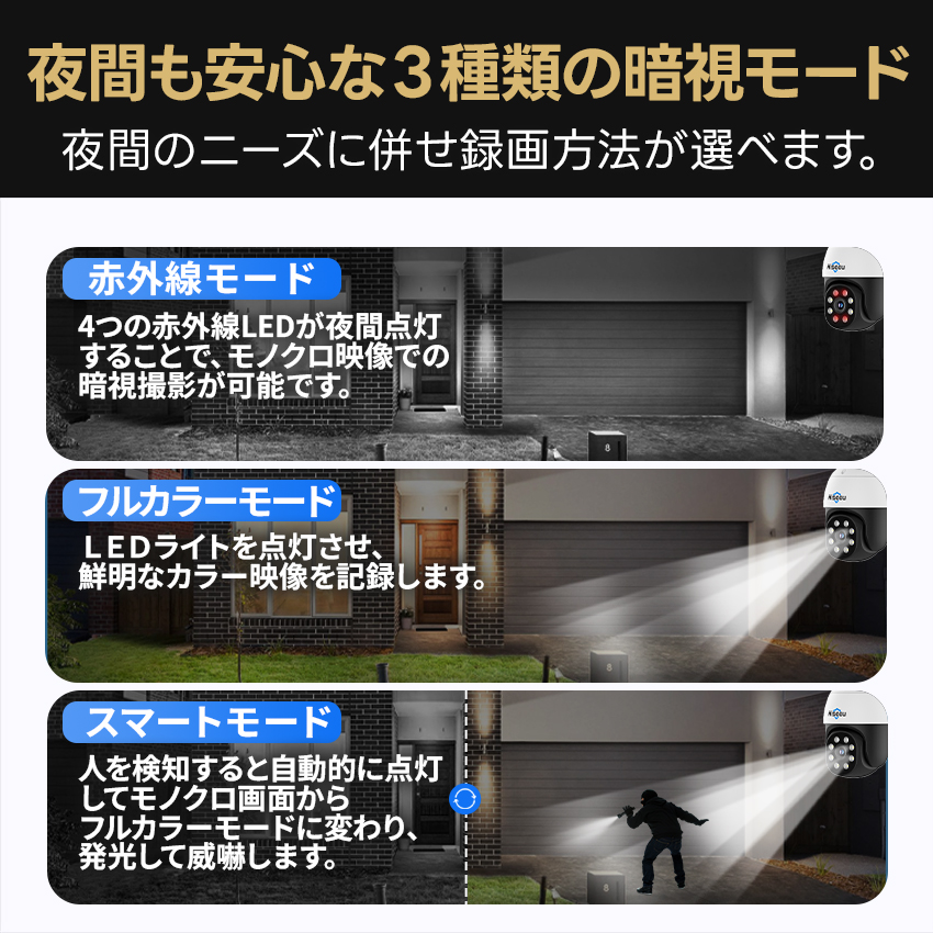 Hiseeu 防犯カメラ 屋外 家庭用 4K 800万画素 ワイヤレス wifi