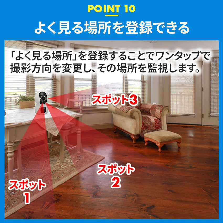 Hiseeu 見守りカメラ ペットカメラ ベビーモニター ダブルレンズ 400万