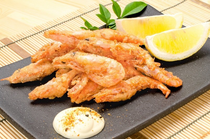 甘海老唐揚げ