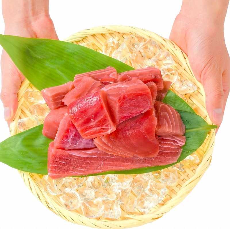 まぐろぶつ 500gザル手持ち