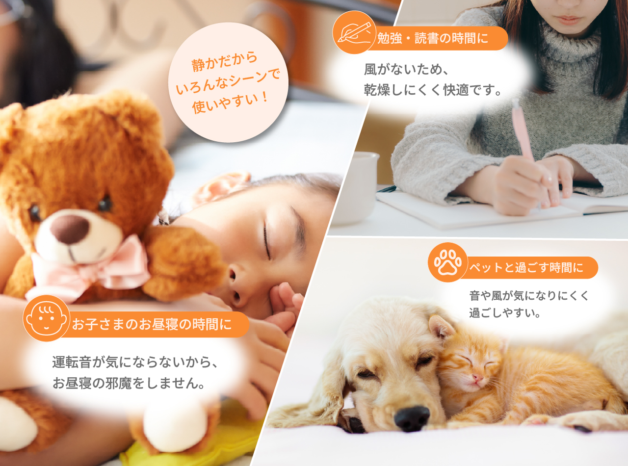 静かで使いやすい
