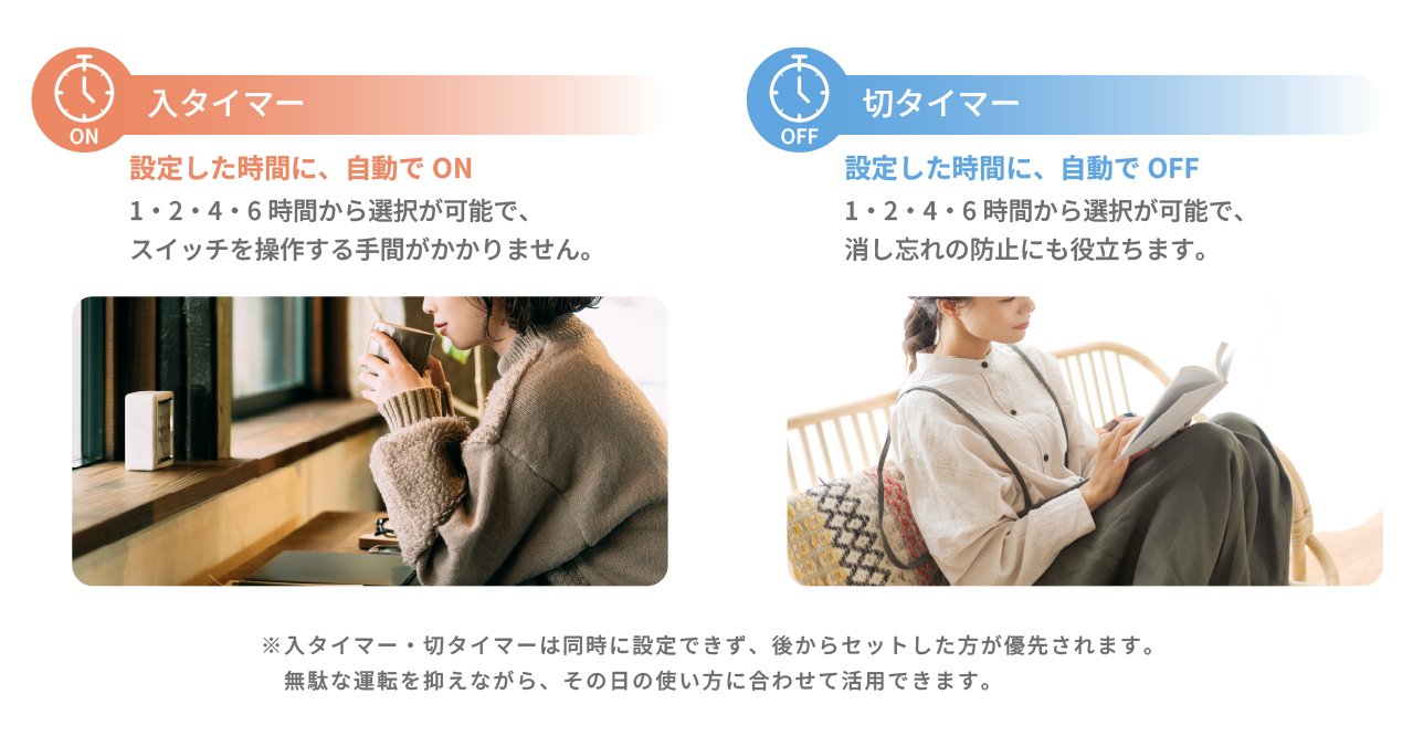 入タイマー・切タイマー