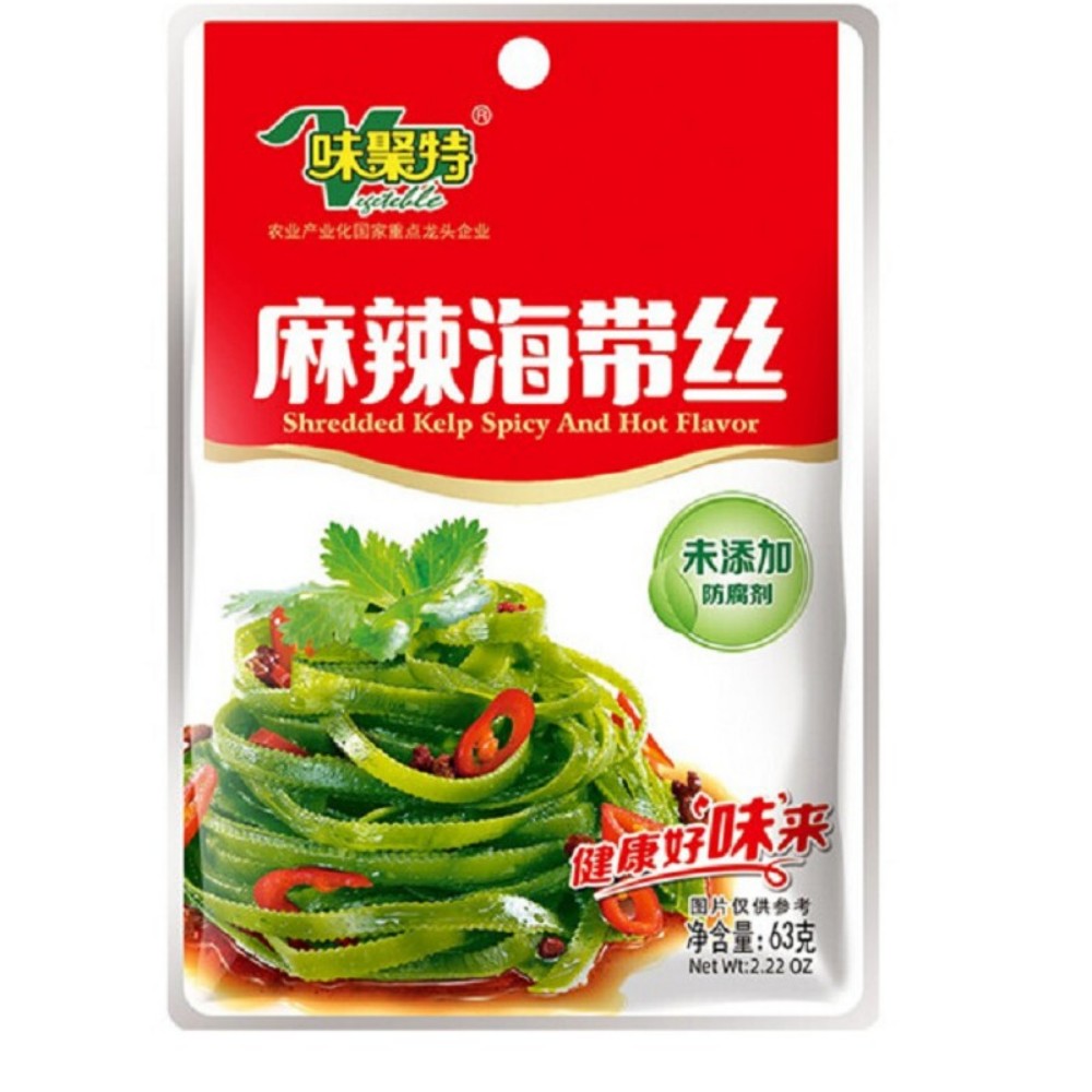 Yahoo! Yahoo!ショッピング(ヤフー ショッピング)味聚特麻辣海帯絲80g【1点】辛口昆布 麻辣海帯絲 昆布スライス 中華ザーサイ 漬物 惣菜 中華物産食品 80gx1点