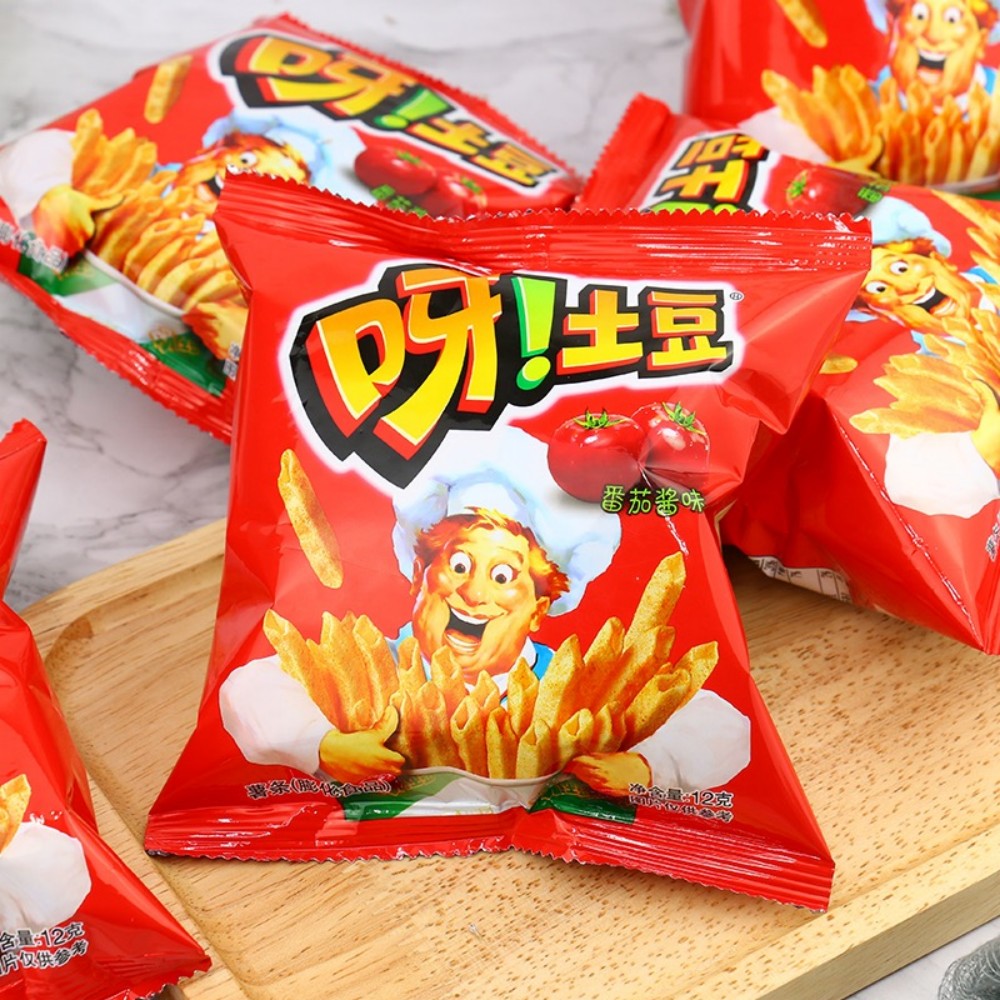好麗友呀土豆番茄味70g【3点】トマト風味のポテトチップス おやつ