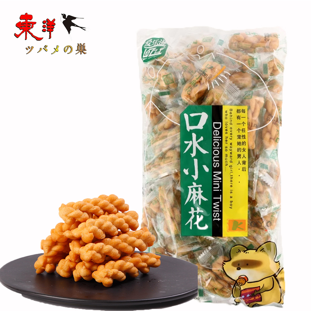 Yahoo! Yahoo!ショッピング(ヤフー ショッピング)愛楽滋口水小麻花芝麻味400g【6点】ゴマ味味 揚げたねじり菓子 400gx6点