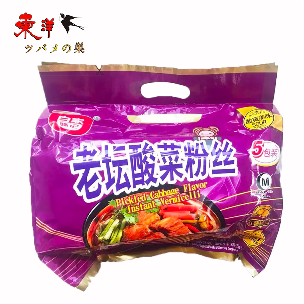 Yahoo! Yahoo!ショッピング(ヤフー ショッピング)白家老壇酸菜粉絲5食入【1点】方便粉絲 即席春雨スープ 中華の味 ラーメンスープの素詰め合わせ付き 中国産 5食入x1点