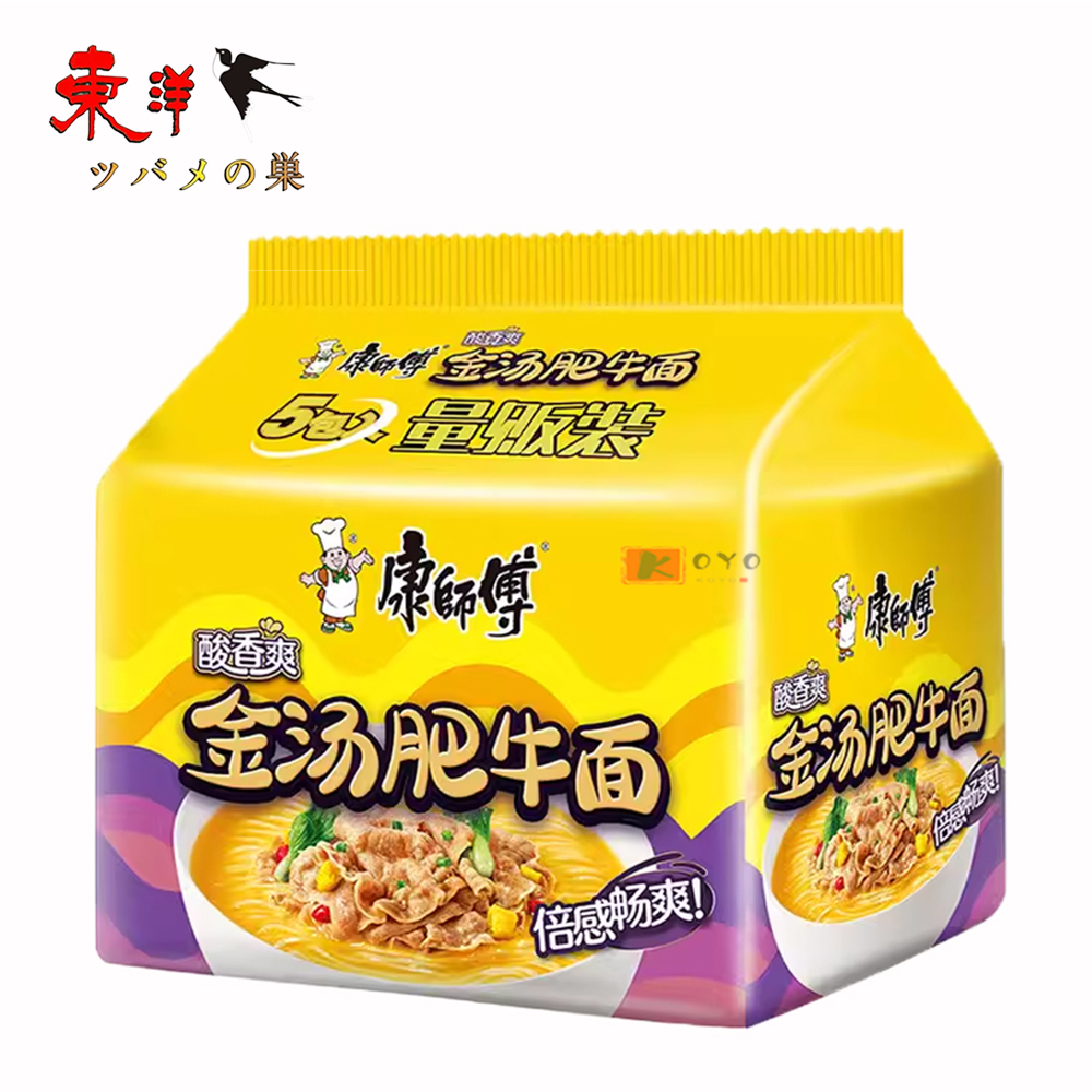Yahoo! Yahoo!ショッピング(ヤフー ショッピング)康師傅金湯牛肉面5食入【1点】方便麺 泡麺 中華麺 インスタントラーメン 即食麺 5食入x1点