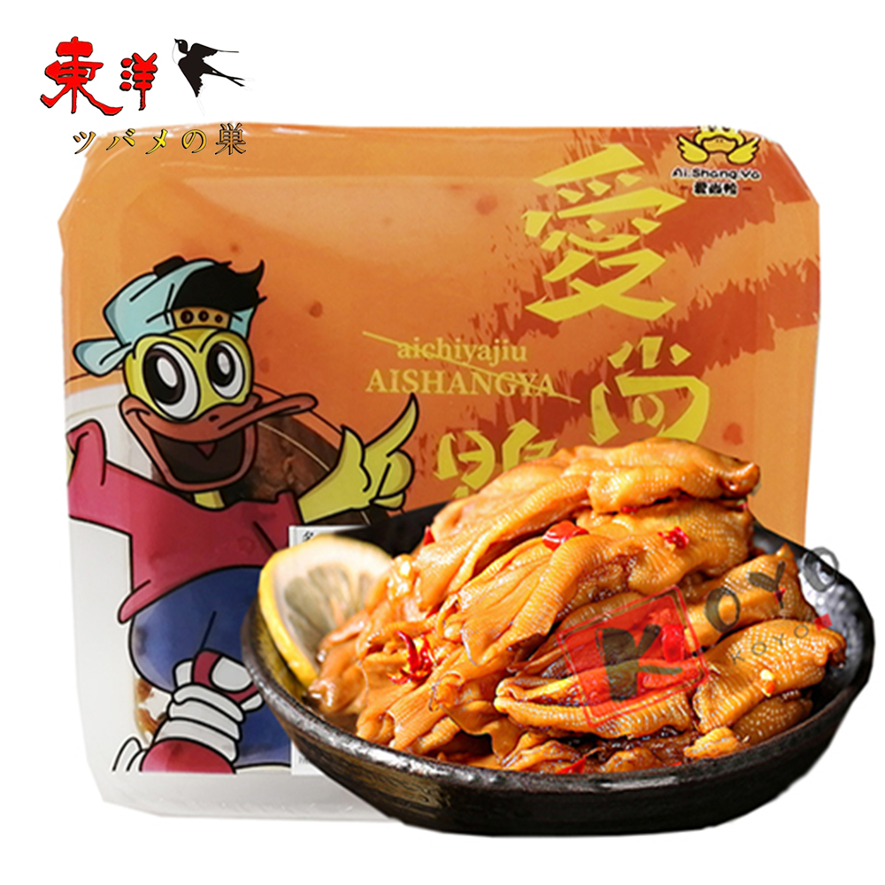 Yahoo! Yahoo!ショッピング(ヤフー ショッピング)日本国内製造 【久久鴨麻辣鴨爪】【1点】麻辣鴨足、武漢正宗、味付け鴨の足 6個入x1点