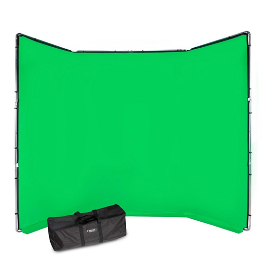 Manfrotto - クロマキー FX 周囲の状況 4ｘ2.9ｍ Green MLBG4301KG ストロボアクセサリー-テレビ、オーディオ、カメラ-カメラアクセサリー
