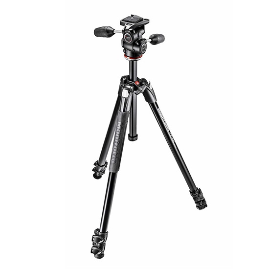 Manfrotto 290XTRAアルミニウム3段三脚＋3ウェイ雲台キット MK290XTA3-3W