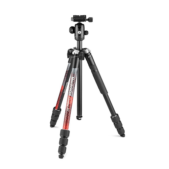 Manfrotto Element MII アルミニウム4段三脚キットRD MKELMII4RD-BH