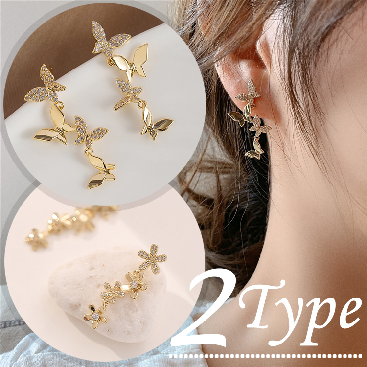 フープピアス 小さめ 金属アレルギー ゴールド ツイストピアス