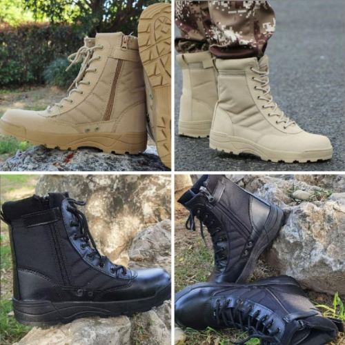 ミリタリーブーツ サバゲー・コスプレ装備！ 厚底 サイドジップ