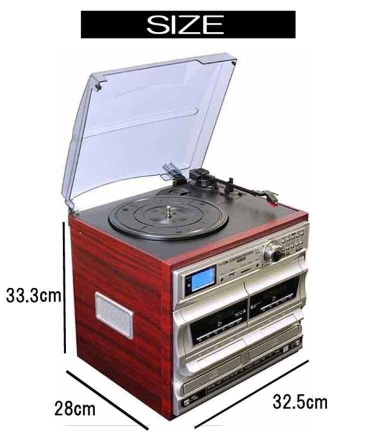 CD録音が出来るレコードプレーヤー CRC-1022 マルチオーディオ