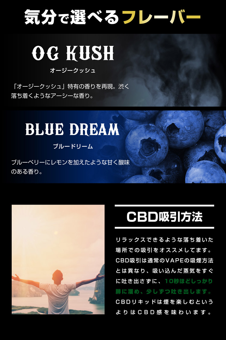 プラスウィード カートリッジ CBD50%（オージークッシュ/ブルー