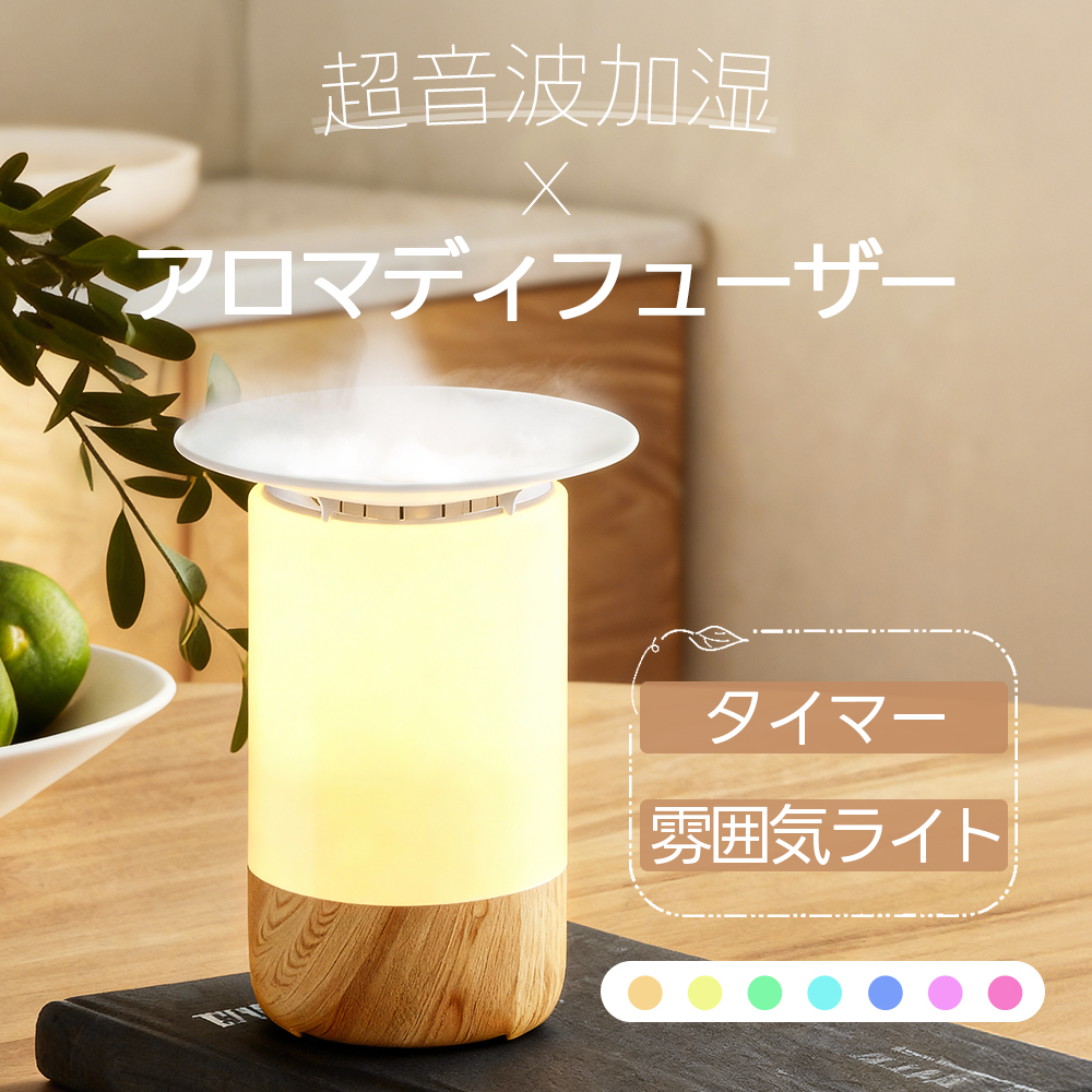 クーポンで2,278円！／2026新モデル 加湿器 アロマディフューザー 超
