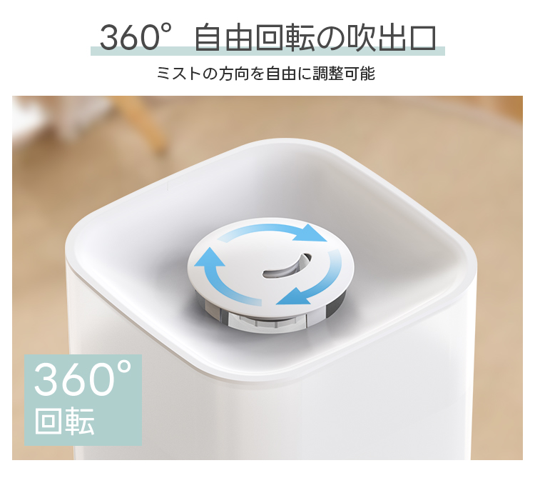 2026最新型 加湿器 超音波 卓上 大容量3L 3段階調節 7色ライト 2way給水 空焚き防止 UVライト 切タイマー リモコン操作 静音 省エネ 子供部屋 寝室 節電 保湿 関連画像5