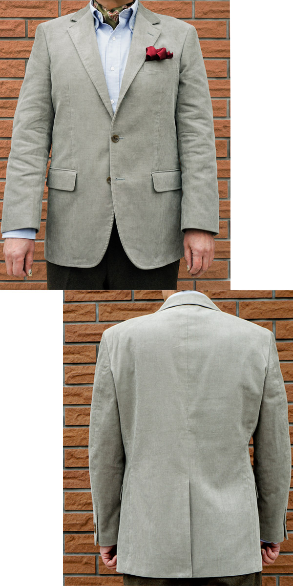 秋冬 コーデュロイジャケット メンズテーラード、ブレザー ミディアム