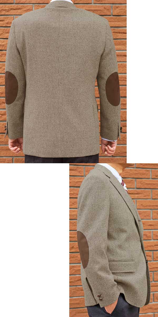 ツイードジャケット 秋冬春 メンズテーラード、ブレザー 千鳥格子