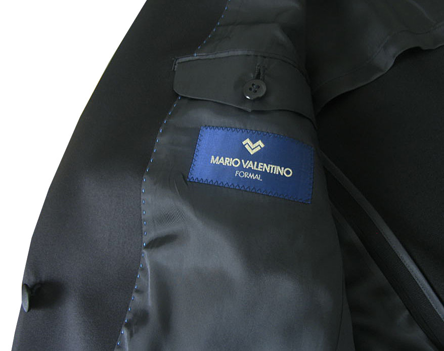 MARIO VALENTINO タキシード A4 結婚式 ブラック セットアップ