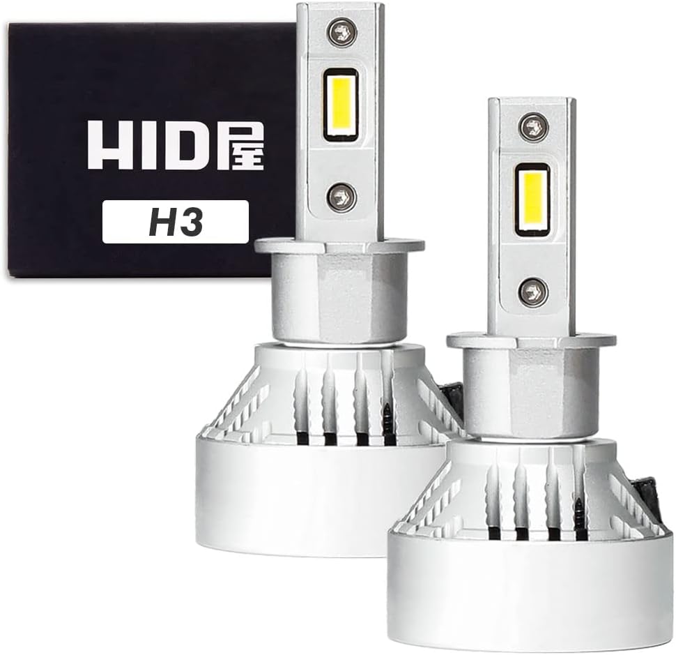 HID屋 H4 H11 LED バルブ 60W HID級の明るさ 49600cd(カンデラ) ヘッドライト フォグ Mシリーズ H1 H3 H7 H8  H16 H10 HB3 HB4 H19 PSX26W 爆光 6500k 車検対応