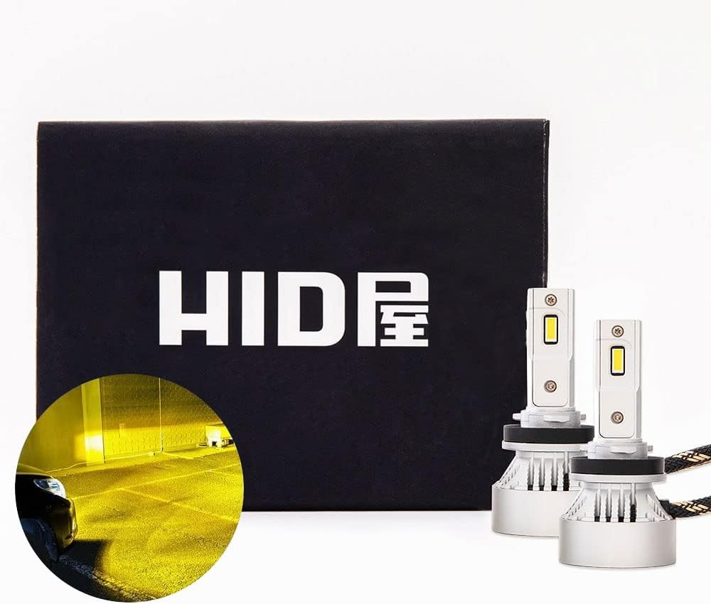 HID屋 H4 H11 LED フォグ イエロー Mシリーズ 10400lm 車検対応 フォグランプ 爆光 LEDフォグランプ H8 H11 H16  HB4 H3 PSX26W 3000K ポン付け 後付け