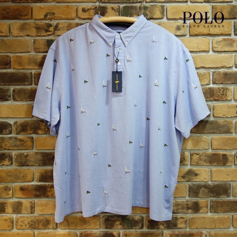 Polo Ralph Lauren マリン刺繍半袖ポロシャツ ポロラルフローレン 4L 5L 6L 【第1位獲得！】