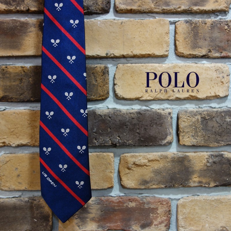 Polo Ralph Lauren USOpen オフィシャルレジメンタルタイ ポロラルフ