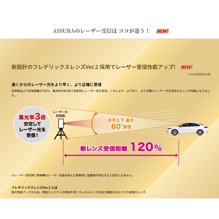 セルスター レーザー＆レーダー探知機 AR-48LA レーザー式