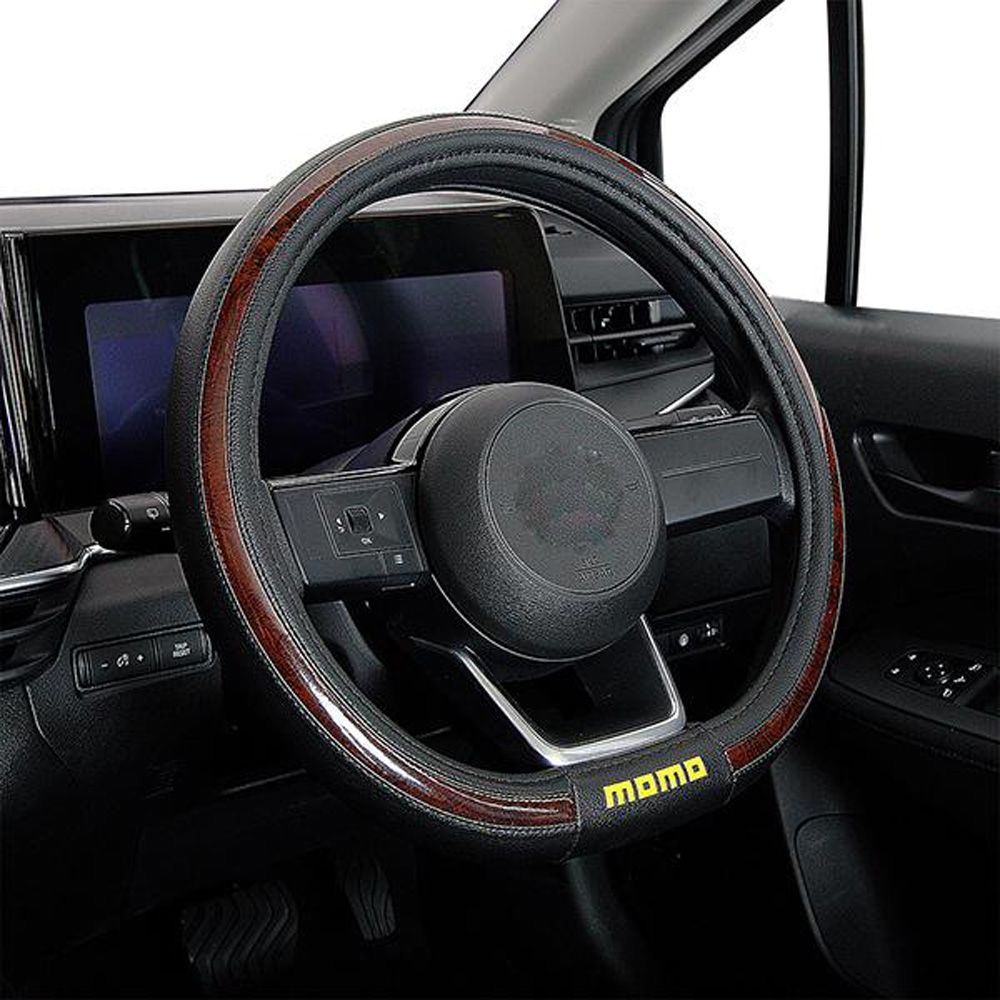 d（MOMO／ハンドルカバー、ステアリング）（柄：ロゴ）｜インテリア