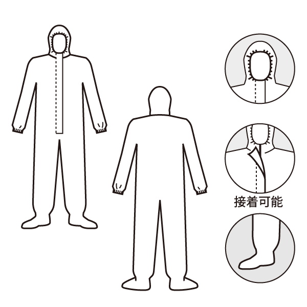 化学防護服 デュポン(TM) タイケム(R) 4000 (6着入) SL122T Tychem(R