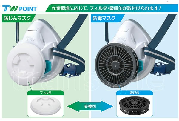 重松防毒マスク TW01SC