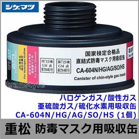 シゲマツ 重松 防毒マスク GM164 Mサイズ ガスマスク 作業 工事 送料