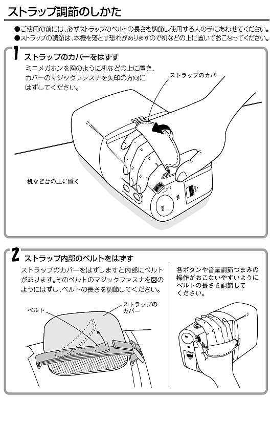 ユニペックス メガホン 拡声器 TRC-3W ハンディホン ホイッスル付 UNI